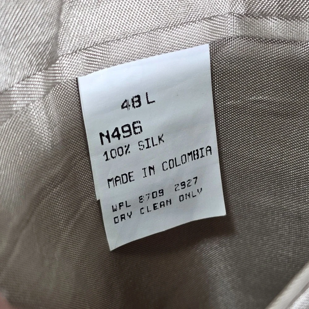 Nautica‎ Men's Sport Coat Blazer Two Button Houndstooth Silk Size 48L